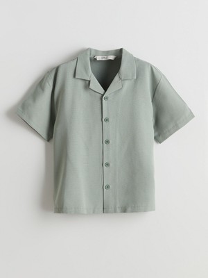 Lc Waikiki Yeni Sezon Keten Karışımlı Erkek Çocuk Gömlek