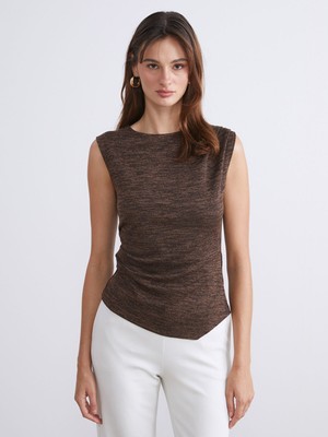 Lc Waikiki Yeni Sezon Bisiklet Yaka Büzgülü Bluz