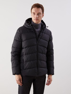 Lc Waikiki Yeni Sezon Standart Kalıp Kapüşonlu Erkek Şişme Mont