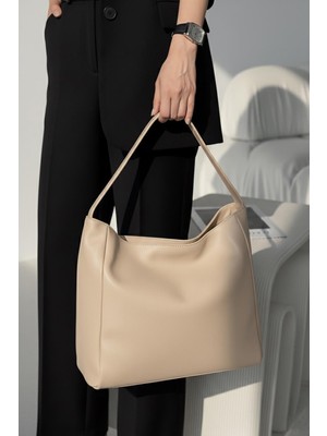 Septemmart Kadın Monet Yumuşak Deri El ve Omuz Çantası