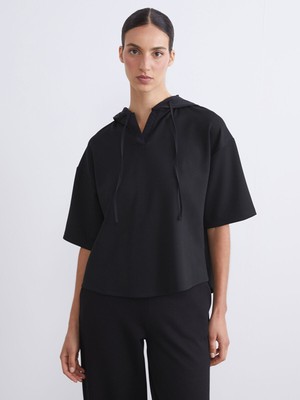 Lc Waikiki Yeni Sezon Düz Kısa Kollu Kadın Hoodie