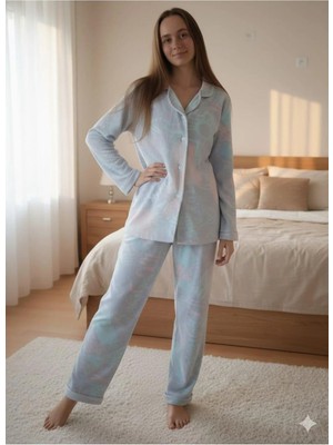Çeyize Dair Herşey Dreamora Pamuklu Penye Düğmeli Pijama Takımı