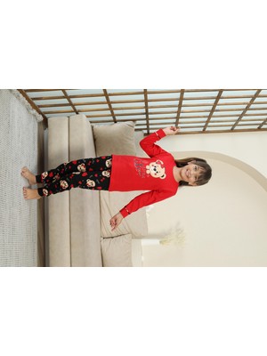 Kapitex 8222 Kız Çocuk Uzun Kol Pijama Takımı