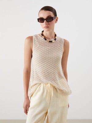 Lc Waikiki Yeni Sezon Bisiklet Yaka Ajurlu Triko Bluz