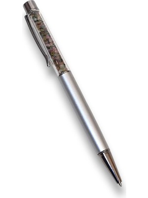 Pozitif Doğal Taş Turmalin Taşlı Tükenmez Kalem 113TK