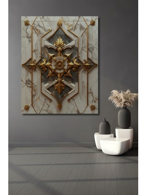 Beta Moda Hub Altın Varak Detaylı Barok Sanat Ahşap Dekoratif Ev,antre,salon,ofis,mutfak,yatak Odası Tablo