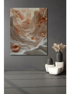 Beta Moda Hub Altın Vadi Soyut Sanat Ahşap Dekoratif Ev,antre,salon,ofis,mutfak,yatak Odası Tablo