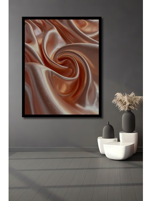 Beta Moda Hub Ipeksi Doku Sanat Ev,antre,salon,ofis,mutfak,yatak Odası Tablosu Çerçeve Görünümlü