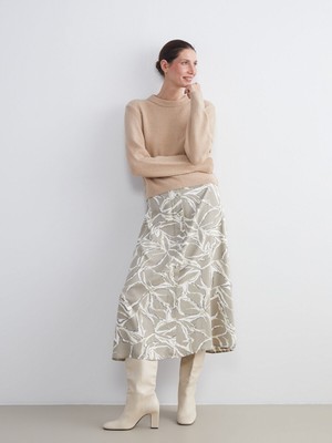 Lc Waikiki Yeni Sezon Beli Lastikli Desenli A Kesim Etek