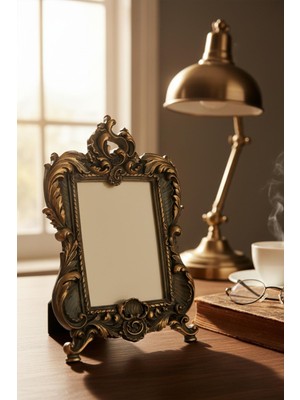 Hanlar Home Şık Klasik Barok Çerçeve Haki Renk 15X21