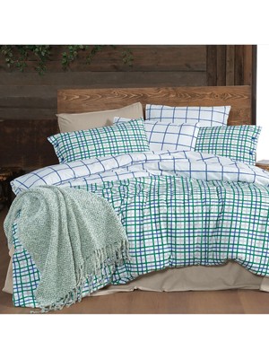 Sarev Mavi Nevresim Takımı Mayon Flanel Nt Tk 1y D, .mavi Mavi Standart