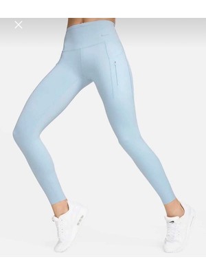 Nike Go Firm-Support Mid-Rise Full-Length Training Yüksek Belli Toparlayıcı Mavi Kadın Tayt DQ5672-441