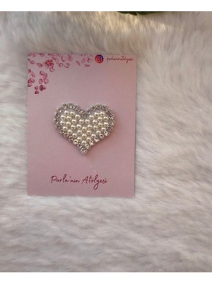 Parla'nın Atölyesi 0-3 Yaş Az Saçlı ve Saçsız Bebek Tokssı Gri Kalp