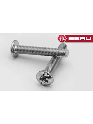 Zenvia Yuvarlak Yıldız Başlı Rysb Kulp Vidası, Civata M4X40 - 500 Adet ZNV2025