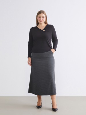 Lc Waikiki Yeni Sezon Beli Lastikli Ekose A Kesim Etek