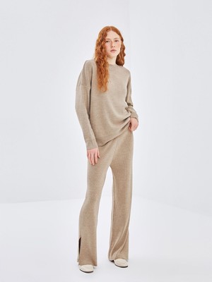 Lc Waikiki Yeni Sezon Beli Lastikli Kadın Triko Pantolon