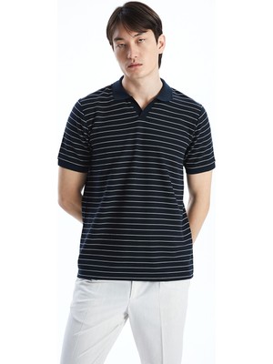 Lc Waikiki Yeni Sezon Polo Yaka Kısa Kollu Çizgili Erkek Tişört