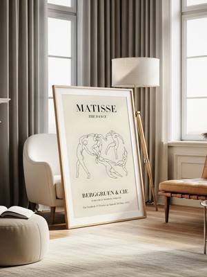Fuart.Co Dairesel Ritim Matisse Serisi Dijital Baskı Poster (Çerçevesiz) Mtfu