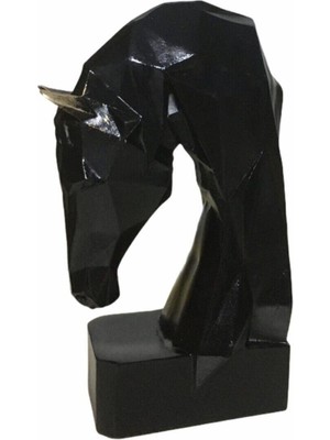 Hanlar Home Siyah Kübik At Kitap Tutucu Ev Ofis Dekorasyon Aksesuarı Biblo