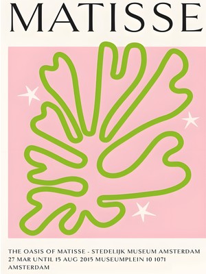 Fuart.Co Soyut Botanik Matisse Serisi Dijital Baskı Poster (Çerçevesiz) Mtfu