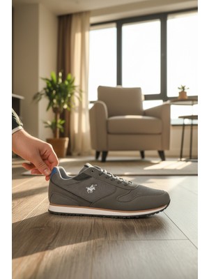 Enoch Erkek Detaylı Armalı Spor Ayakkabı - Günlük Rahat Sneaker