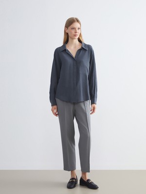 Lc Waikiki Yeni Sezon Beli Lastikli Poplin Kadın Pantolon