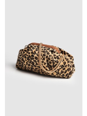 Septemmart Sofya Kadife Taşlı Kadın Portföy- Askılı Çanta