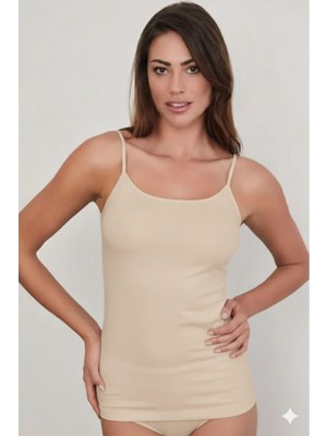 Eros Kadın Pamuklu Ince Ip Askılı 2'li Paket Kadın Atlet ERSK600