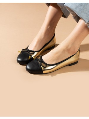 Emienza Florı 1. Sınıf Vegan Deri Yuvarlak Kalıp Bayan Babet