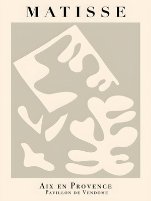 Fuart.Co Matise Kumlu Sukunet Matisse Sanat Serisi Dijital Baskı Poster (Çerçevesiz) Mtfu