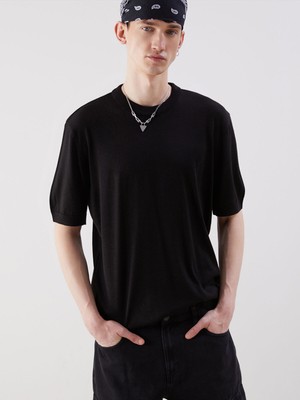 Lc Waikiki Yeni Sezon Bisiklet Yaka Kısa Kollu Erkek Triko Kazak