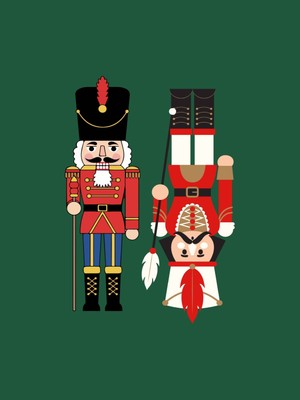 Fuart.Co Kurşun Asker Djital Baskı Noel Temalı Poster (Çerçevesiz) Nofu