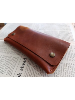 Mahfuz Gerçek Deri Tamamen El Emeği Kadın Cüzdan 22CM*8CM * 1 Kağıt Para Alanı 4 Kart Bölmesi  NLU248