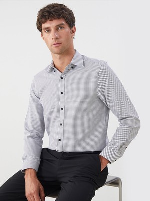 Lc Waikiki Yeni Sezon Regular Fit Uzun Kollu Ekose Armürlü Erkek Gömlek