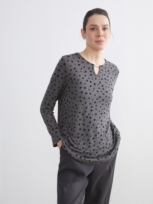 Lc Waikiki Yeni Sezon Bisiklet Yaka Puantiyeli Bluz