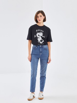 Lc Waikiki Yeni Sezon Yüksek Bel Slim Mom Kadın Jean Pantolon