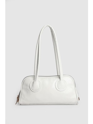 Septemmart Usbe Parlak Deri Kadın Baget Çanta