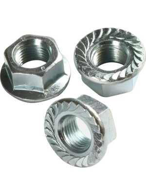 Starseven Altıköşe Flanşlı Somun M6 - 100 Adet