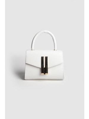 Septemmart Zambe Kırışık Deri Tokalı Kadın El ve Askılı Çanta