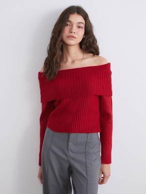 Lc Waikiki Yeni Sezon Kayık Yaka Kadın Triko Kazak