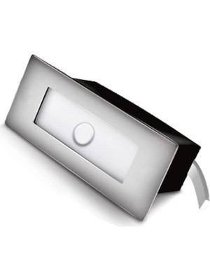 Ack 1,5W Beyaz Sensörlü Dikdörtgen Merdiven Koridor Armatürü