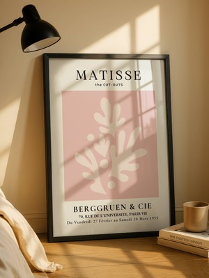 Fuart.Co Matisse Mercan Pembe Matisse Sanat Serisi Dijital Baskı Poster (Çerçevesiz) Mtfu