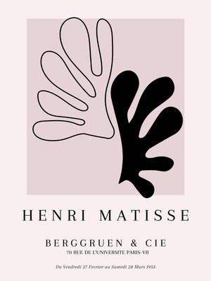 Fuart.Co Matisse Iki Ruh Matisse Sanat Serisi Dijital Baskı Poster (Çerçevesiz) Mtfu