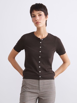 Lc Waikiki Yeni Sezon Bisiklet Yaka Kadın Triko Hırka