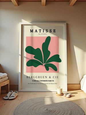 Fuart.Co Matisse Yaprak Yeşil Matisse Sanat Serisi Dijital Baskı Poster (Çerçevesiz) Mtfu