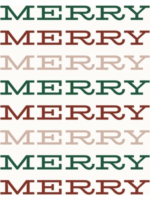 Fuart.Co Merry Djital Baskı Yeni Yıl Noel Temalı Poster (Çerçevesiz) Nofu