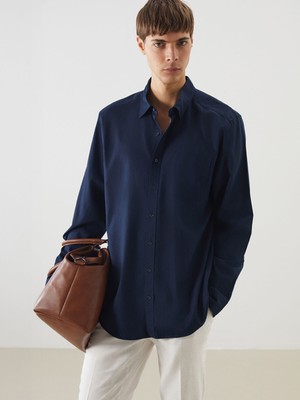 Lc Waikiki Yeni Sezon Regular Fit Uzun Kollu Gabardin Erkek Gömlek