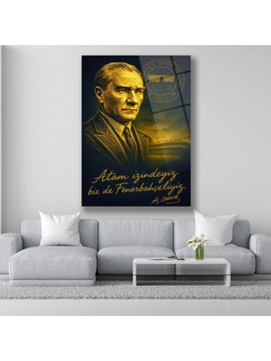 Dekorica Atatürk Fenerbahçe Cam Tablo