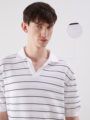 Lc Waikiki Yeni Sezon Polo Yaka Kısa Kollu Erkek Dokulu Triko Kazak