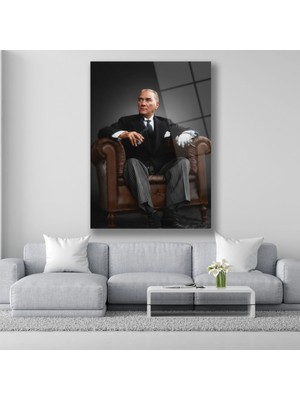 Dekorica Atatürk Cam Tablo